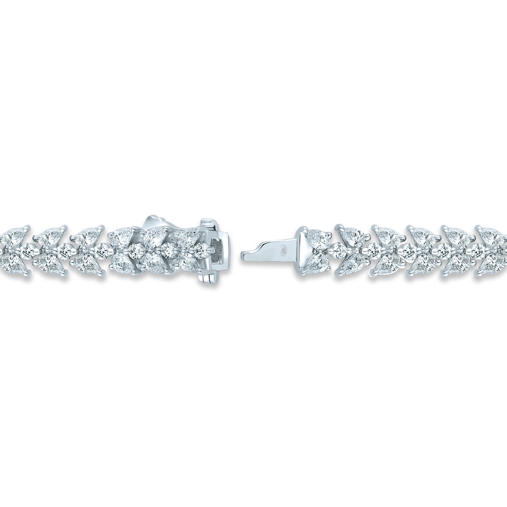 Pnina Tornai Diamond Bracelet 5 ct tw Round/Pear-shaped 14K White Gold tvW4Iojj