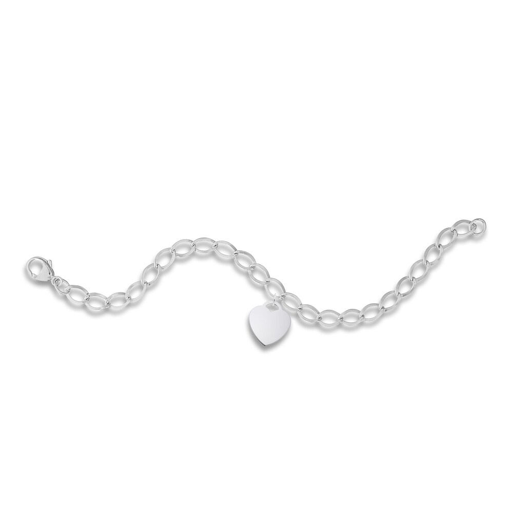 Heart Bracelet Sterling Silver 7\" u1XwGit5