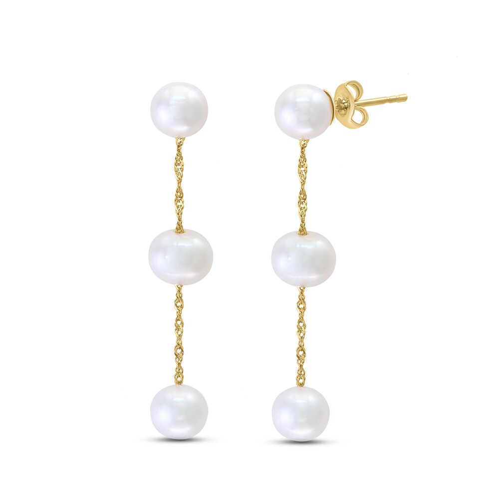 LALI Jewels Cultured Freshwater Pearl Drop Earrings 14K Yellow Gold w1M0NqjX [w1M0NqjX]