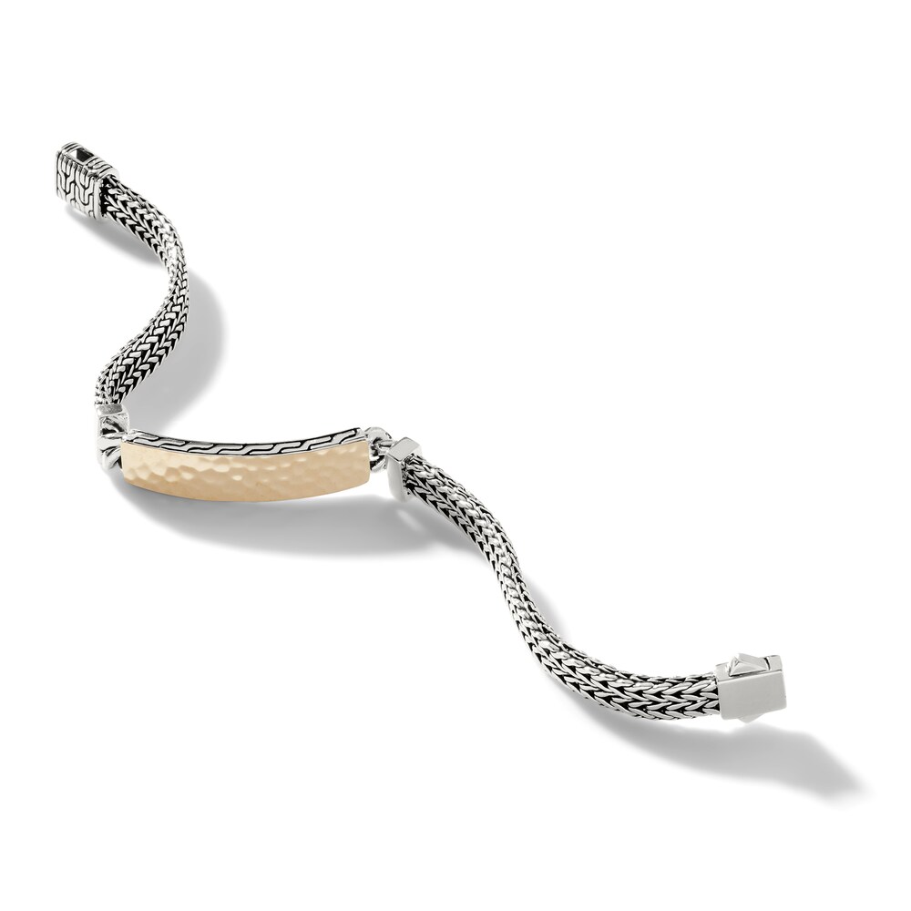 John Hardy Classic Chain Palu Bracelet Sterling Silver/18K Yellow Gold-Plated 7.09\" wU1biGRw