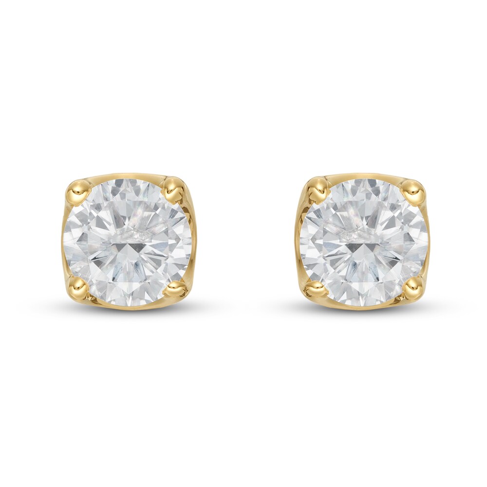 THE LEO First Light Diamond Solitaire Earrings 3/4 ct tw 14K Yellow Gold (I1/I) wryixbQ3