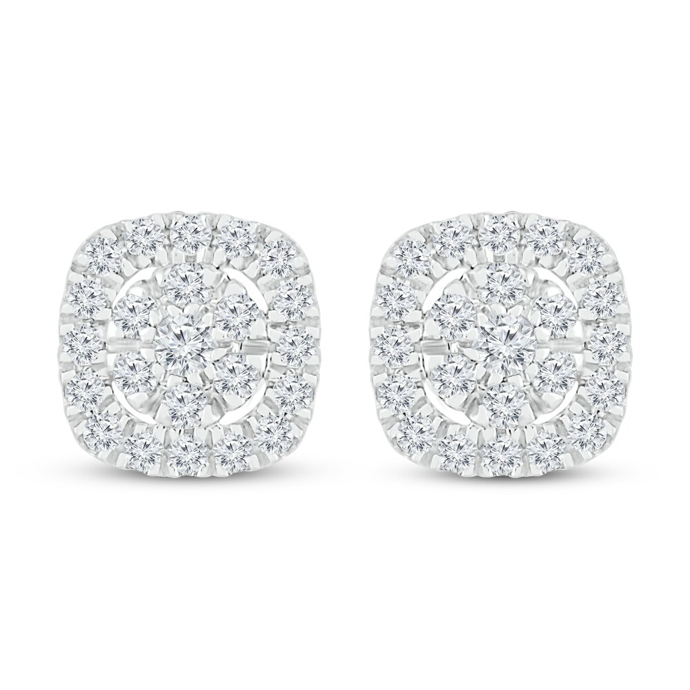 Diamond Stud Earrings 3/8 ct tw Round 10K White Gold xCa8CsJq