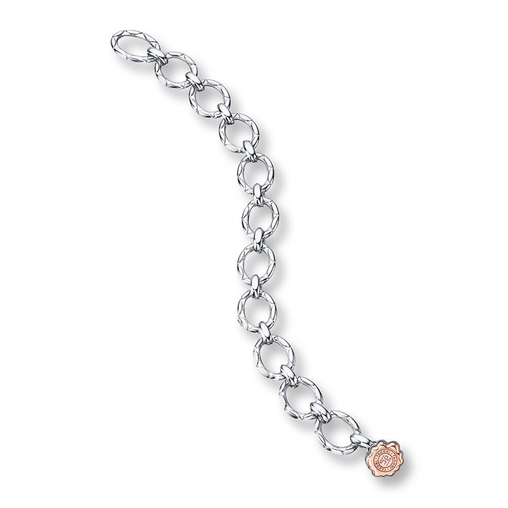 Tacori Link Bracelet Sterling Silver/18K Rose Gold 7.25\" Length xvgKuCJH [xvgKuCJH]