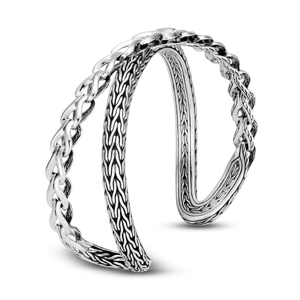 John Hardy Asli Classic Chain Link 21.5MM Cuff Sterling Silver yXL15a28