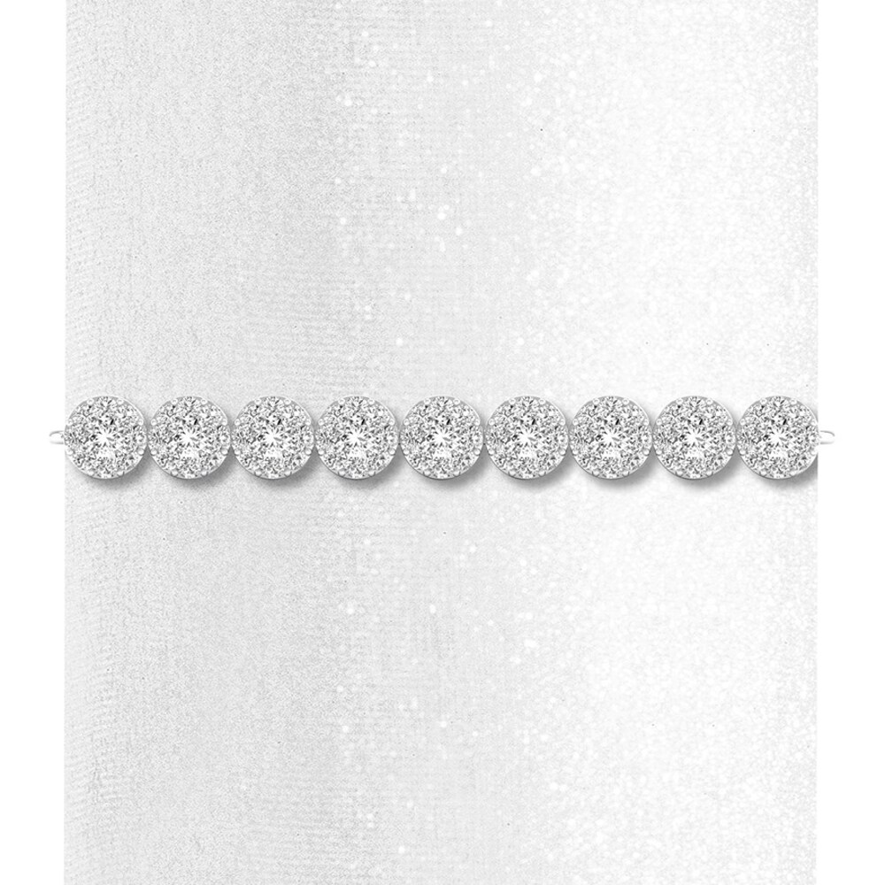 Diamond Bolo Bracelet 1 carat tw Round 14K White Gold yYGzns3o