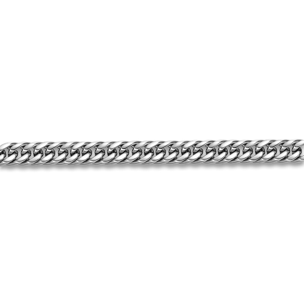 Men\'s Gourmette Chain Necklace Stainless Steel 9mm 24\" 0UuovDkl