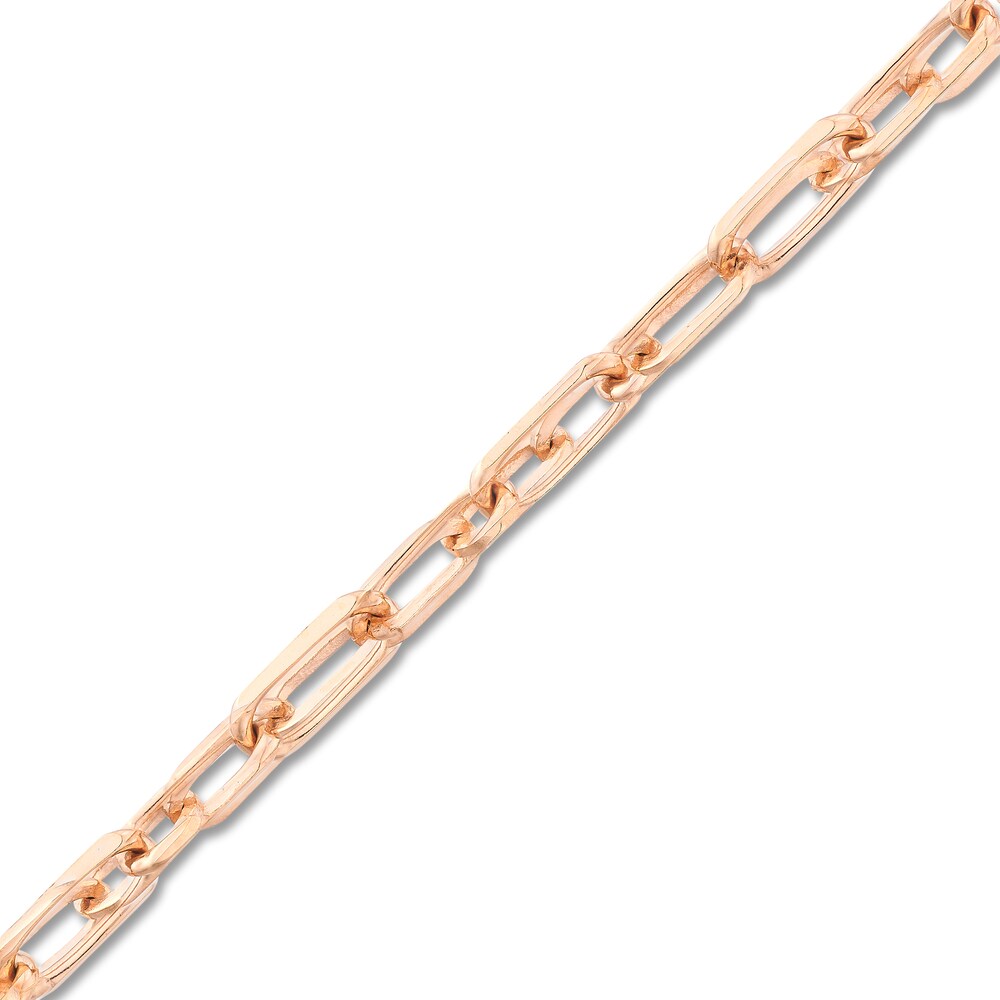 Paper Clip Chain Necklace 14K Rose Gold 20\" 1cjo8mh4