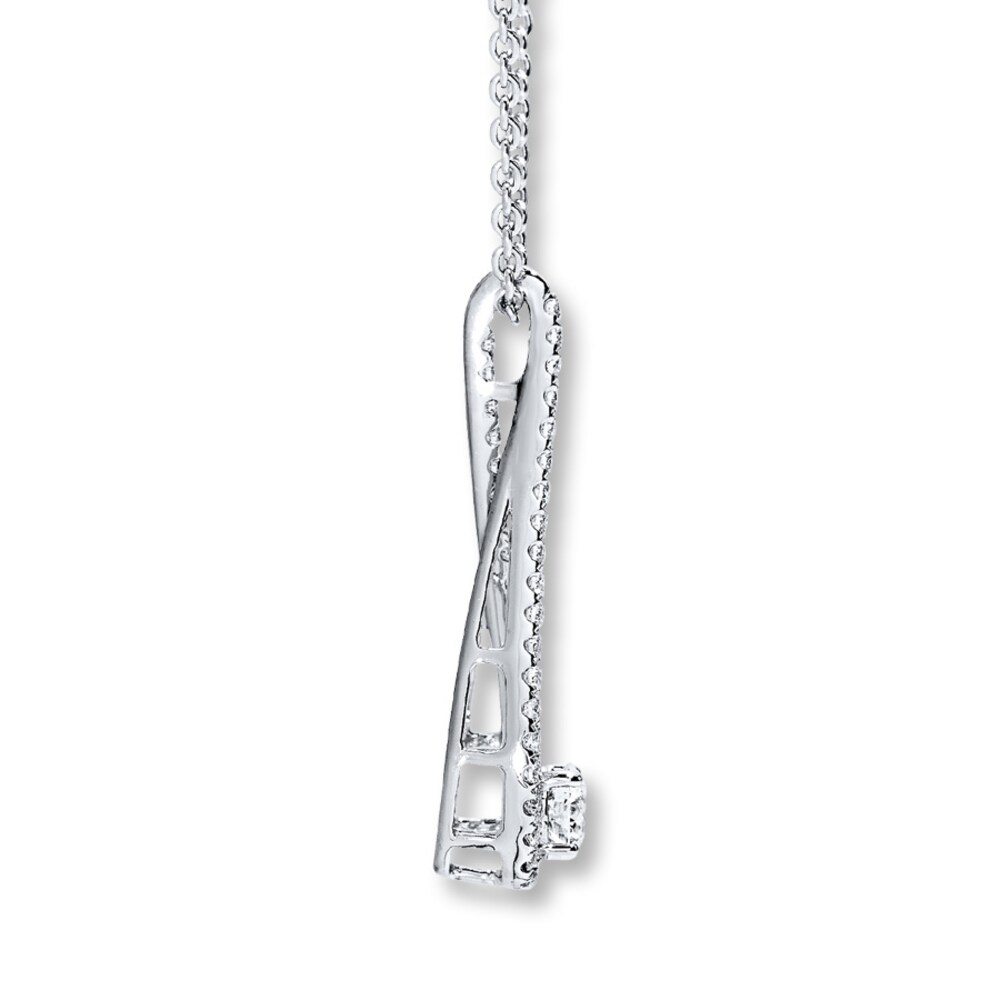 Hearts Desire Necklace 3/4 ct tw Diamonds 18K White Gold 1d9h9pBc