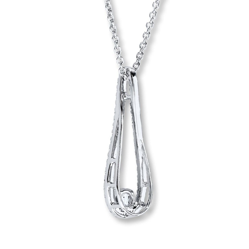 Hearts Desire Necklace 3/4 ct tw Diamonds 18K White Gold 1d9h9pBc