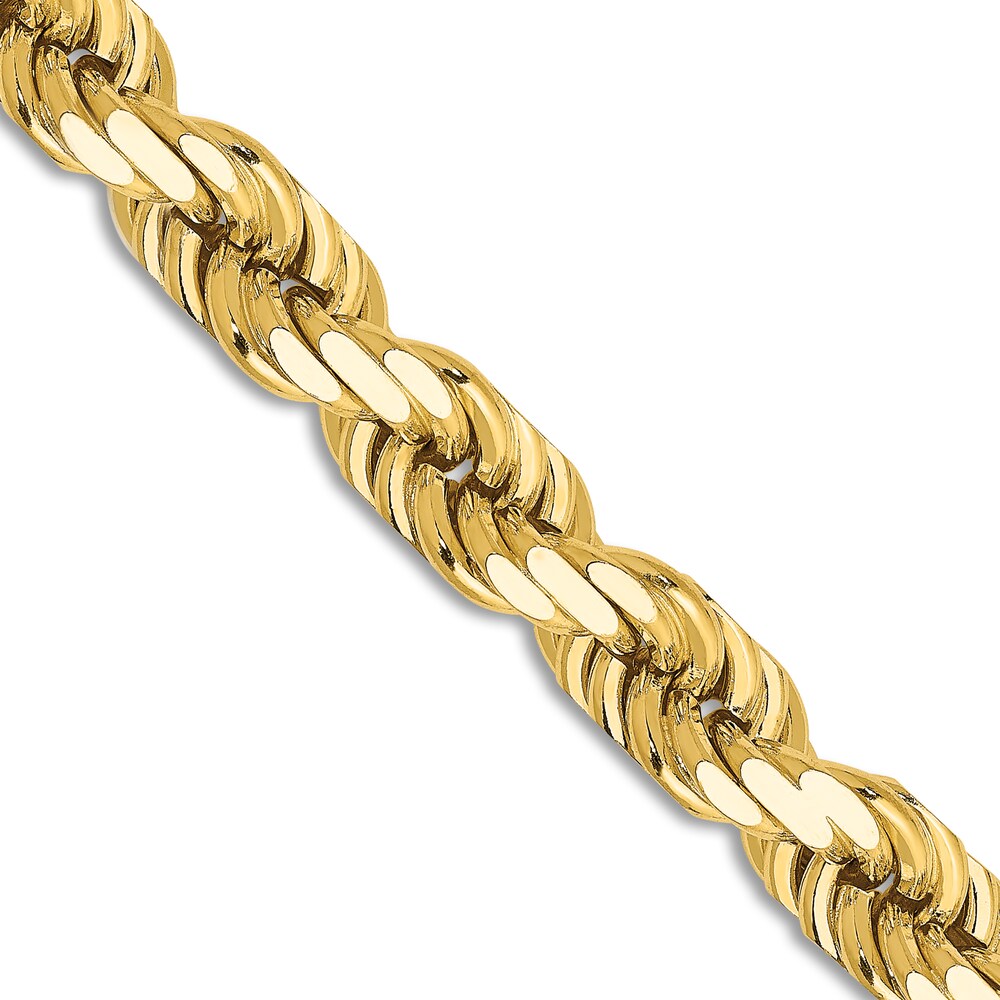 Diamond-Cut Rope Chain Necklace 14K Yellow Gold 22\" 8.0mm 1y9bdKqn