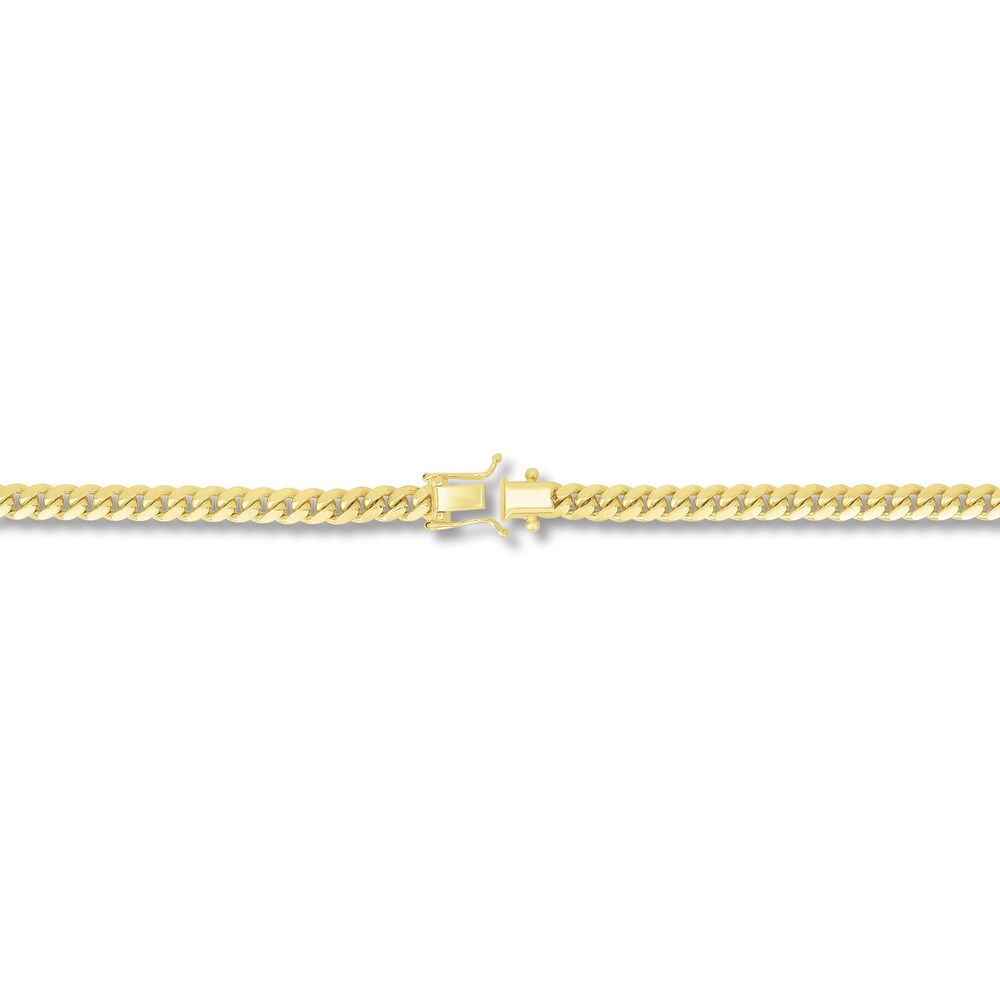 Miami Cuban Link Necklace 14K Yellow Gold 22\" 3VNGVknn