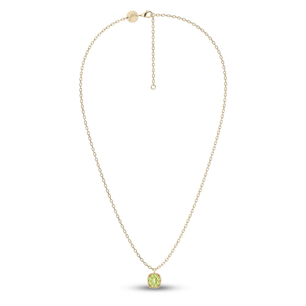 Juliette Maison Natural Peridot Pendant Necklace 10K Yellow Gold 4415DTlv