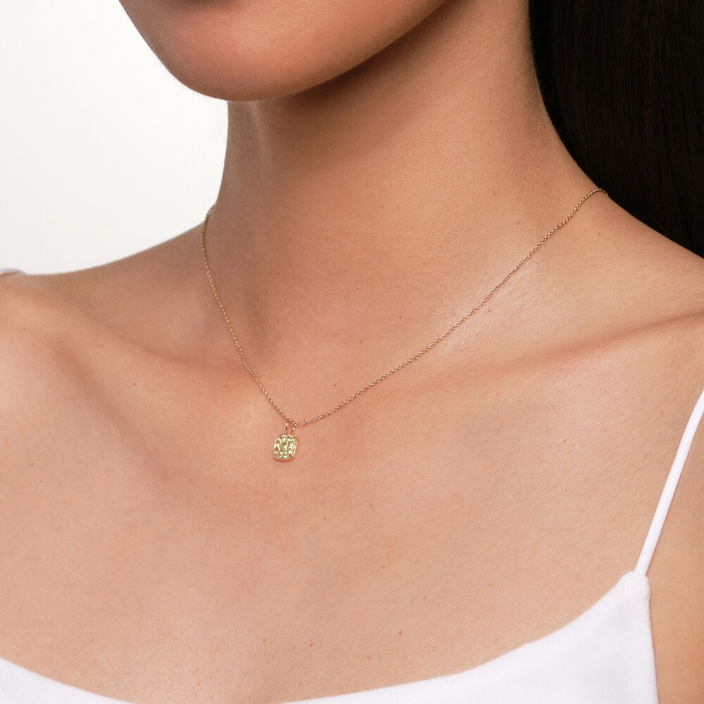 Juliette Maison Natural Peridot Pendant Necklace 10K Yellow Gold 4415DTlv