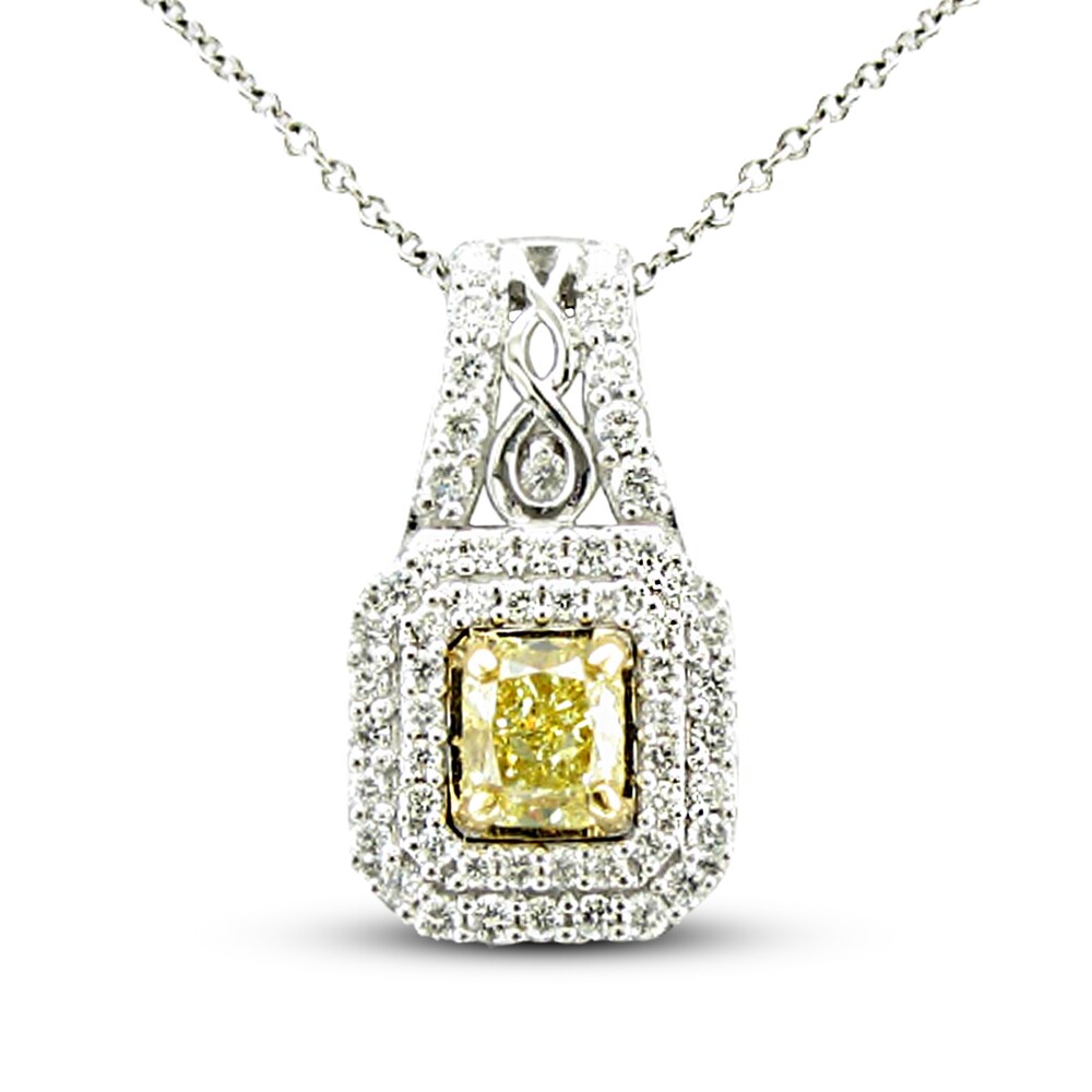 Le Vian Diamond Necklace 1 ct tw 18K Two-Tone Gold 4FS9ynKa [4FS9ynKa]