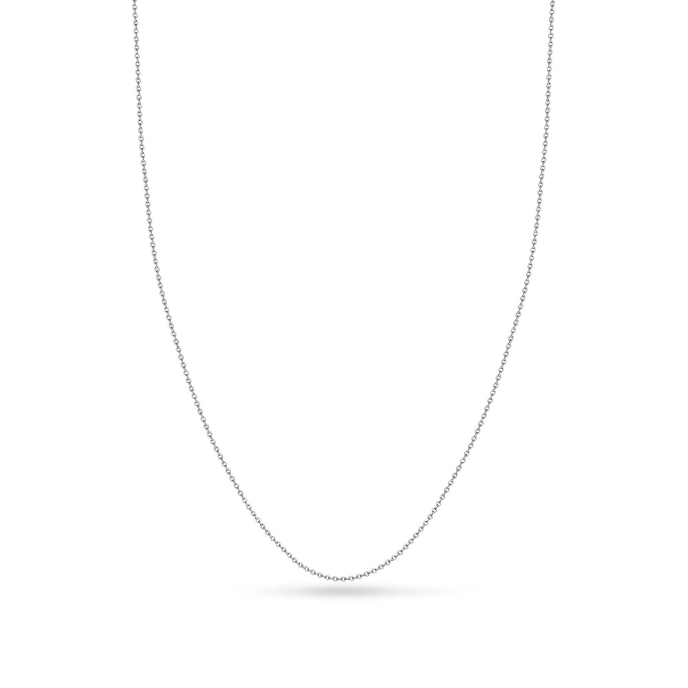 Cable Chain Necklace 18K White Gold 16\" 4JW7PWcZ