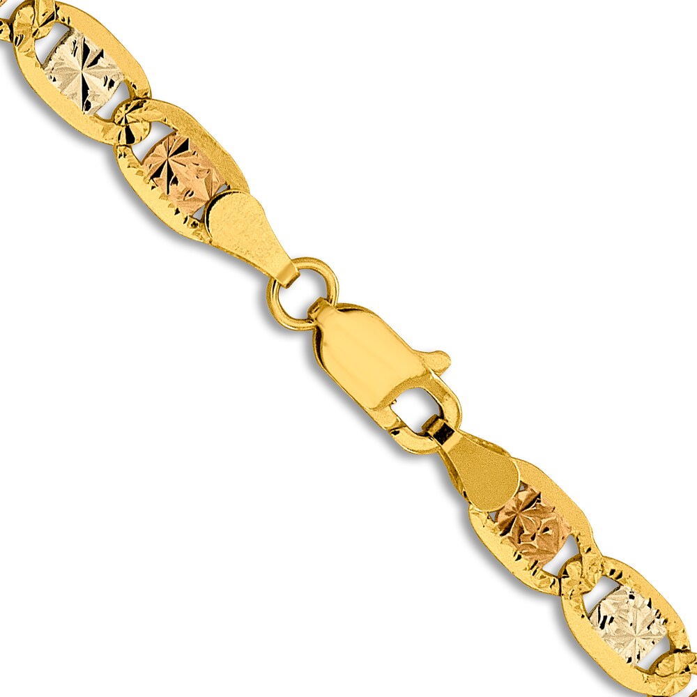 Men\'s Valentino Chain Necklace 14K Two-Tone Gold 22\" 5DDQwn82