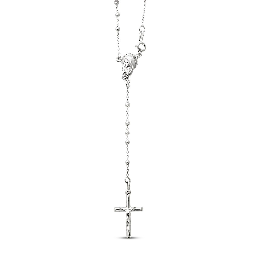 Rosary Sterling Silver 24 Length 5SyN6FFL [5SyN6FFL]