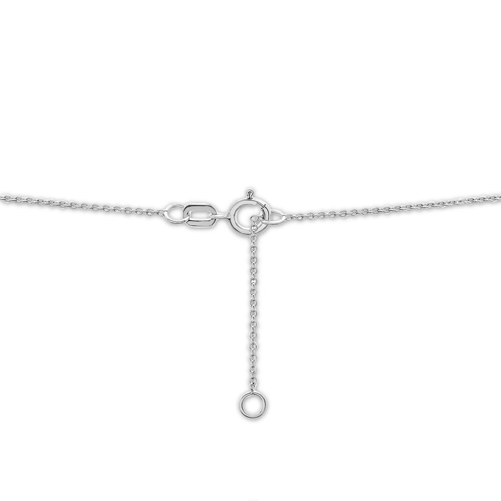 Diamond Leo Necklace 1/10 ct tw 10K White Gold 7Hw6SADF