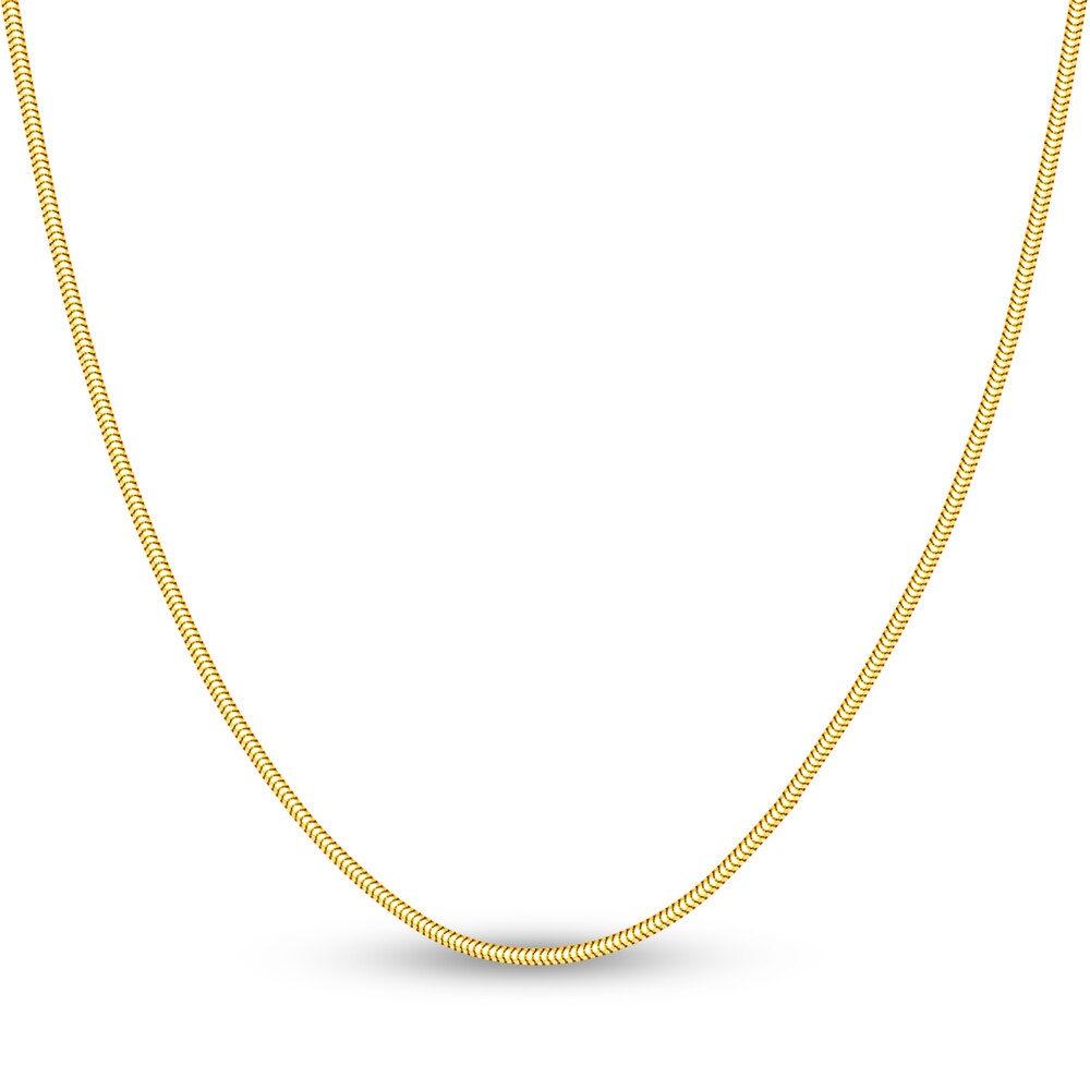 Snake Chain Necklace 14K Yellow Gold 20\" 7JCn9guq