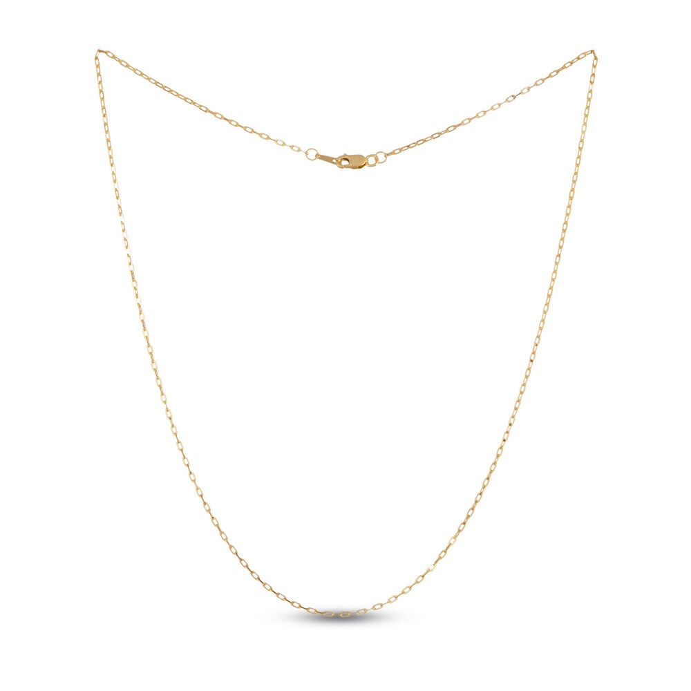 Paperclip Necklace 14K Yellow Gold 24\" 1.3MM 9oWMKxui