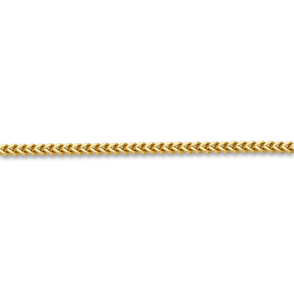 Men\'s Foxtail Chain Gold Ion-Plated Stainless Steel 2.5mm 30\" AHzmIduW