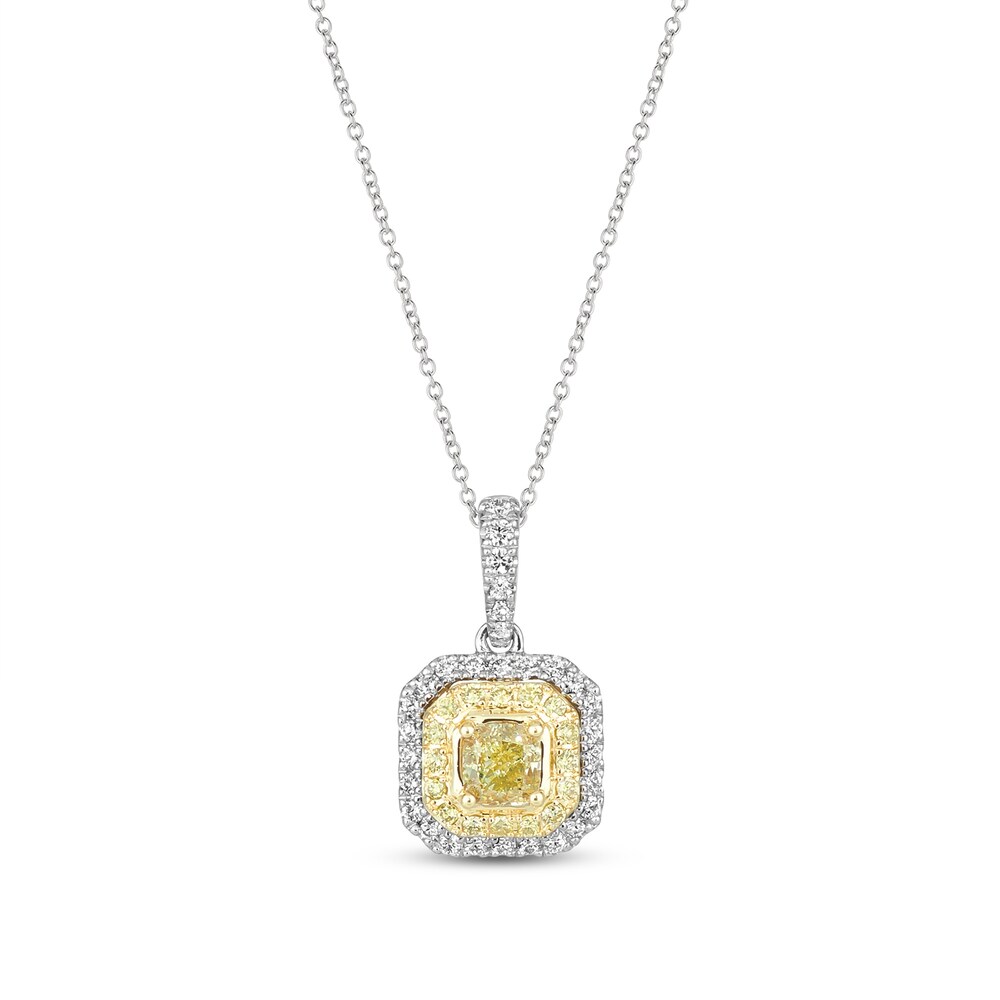 Le Vian Sunny Yellow Diamond Necklace 3/4 ct tw 14K Two-Tone Gold BUfwsf8Z [BUfwsf8Z]