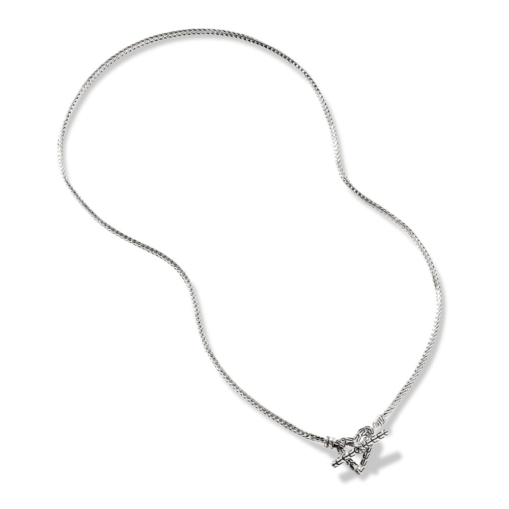 John Hardy Classic Chain Foxtail Necklace Sterling Silver DM0UCsCm [DM0UCsCm]