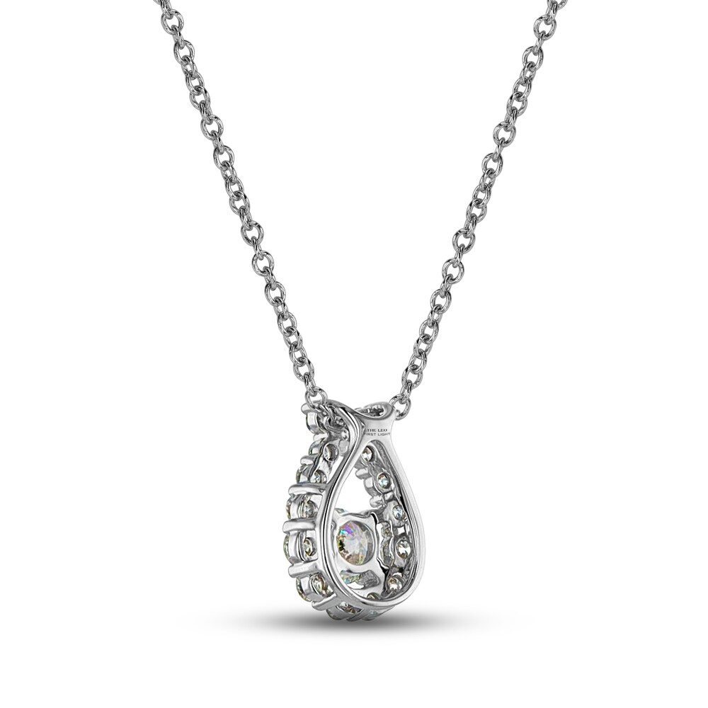 THE LEO First Light Diamond Necklace 1/2 ct tw Round 14K White Gold DW8RSF6v