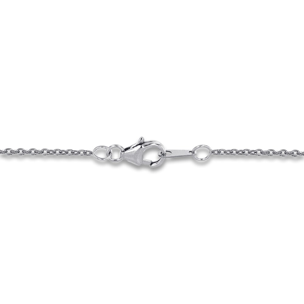 THE LEO First Light Diamond Necklace 1/2 ct tw Round 14K White Gold DW8RSF6v