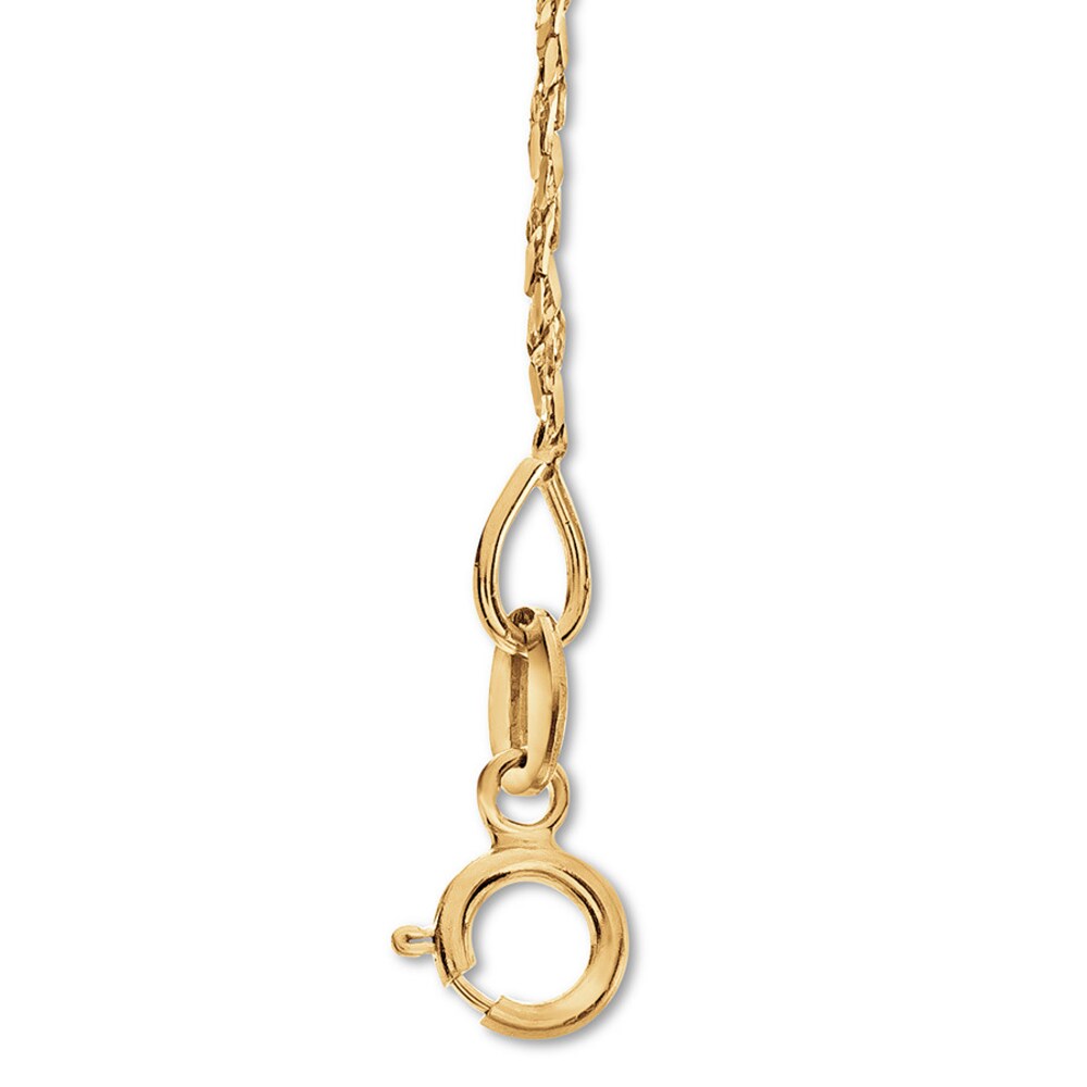 Tornado Chain Necklace 14K Yellow Gold 24\" Length DaeecKho