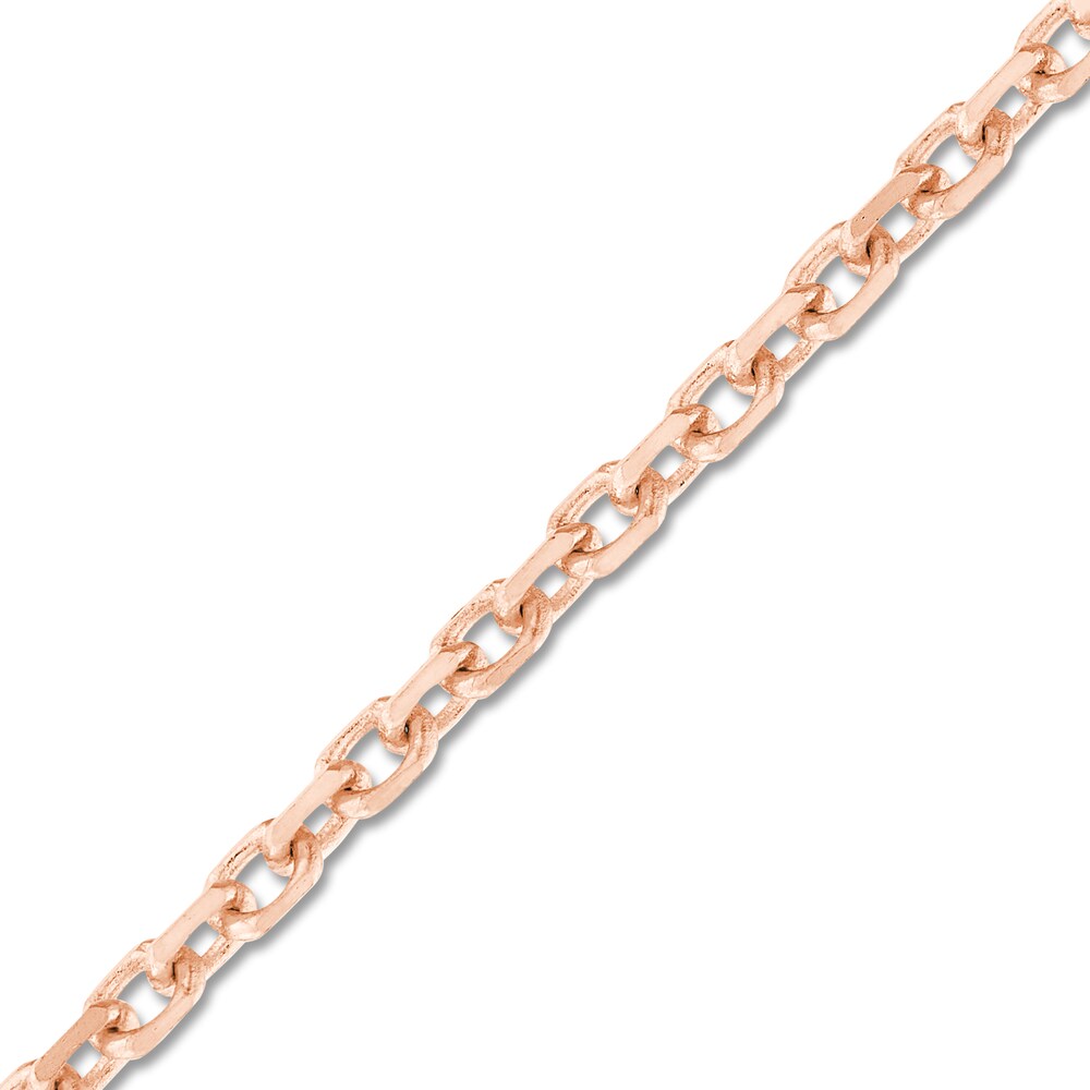 Diamond-Cut Cable Chain Necklace 14K Rose Gold 20\" FGV4jIxQ