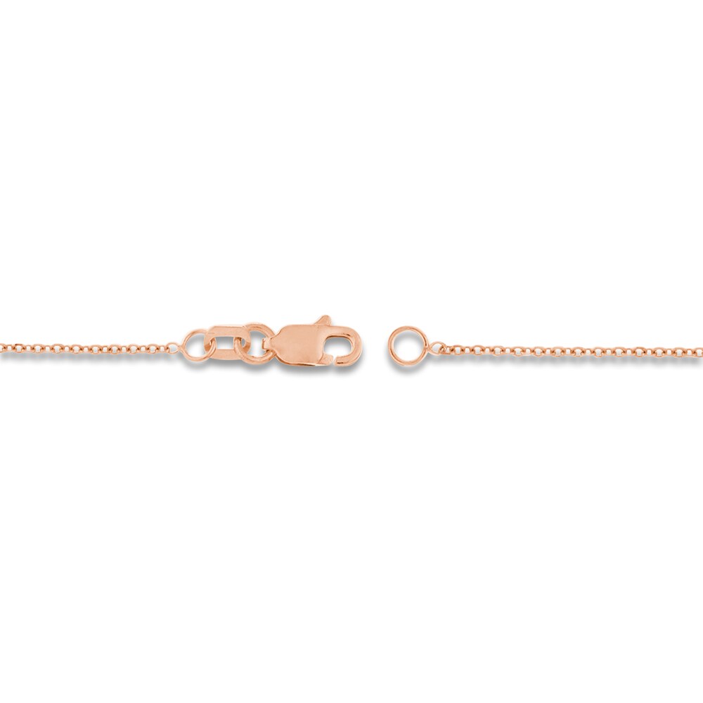 Diamond-Cut Cable Chain Necklace 14K Rose Gold 20\" FGV4jIxQ