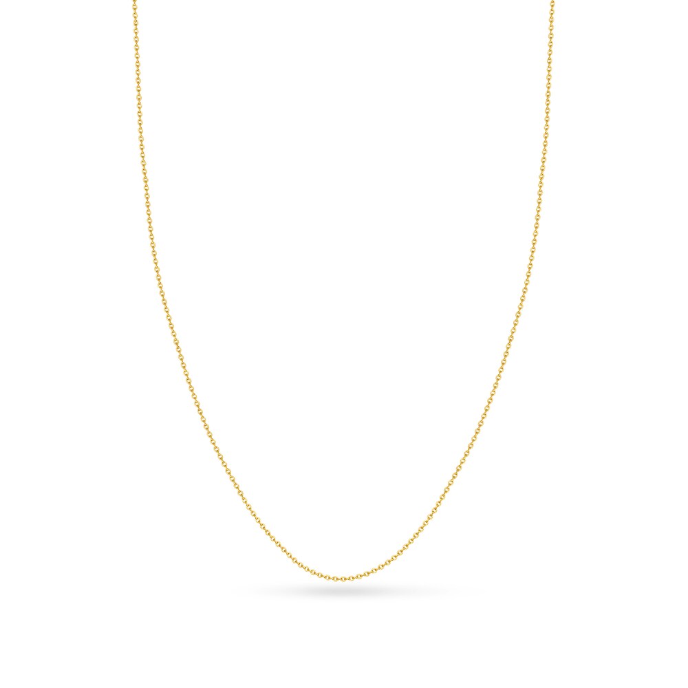 Cable Chain Necklace 18K Yellow Gold 18\" HQaHy6W1 [HQaHy6W1]