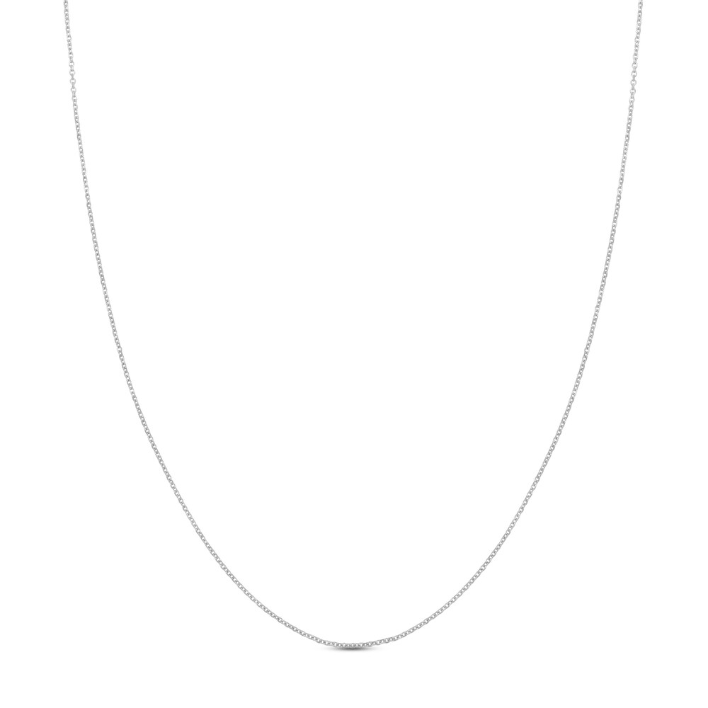 Diamond-Cut Cable Chain Necklace 14K White Gold 16\" I3QZqTXj [I3QZqTXj]
