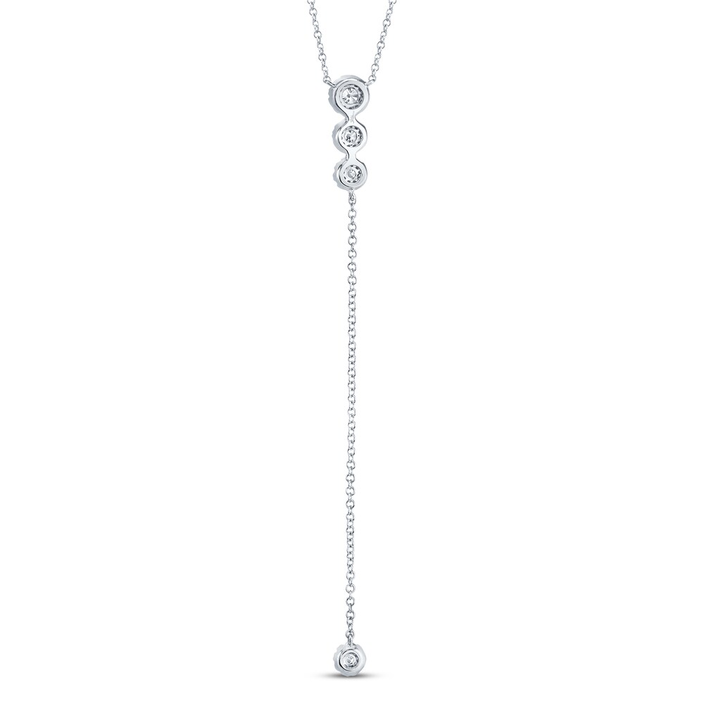 Shy Creation Diamond Necklace 1/4 ct tw 14K White Gold SC55002606 IhMoZwwO