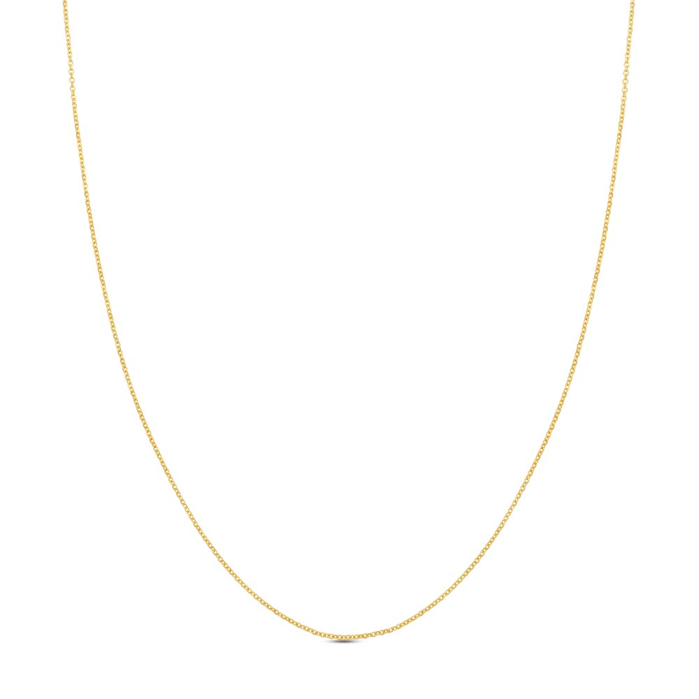 Diamond-Cut Cable Chain Necklace 14K Yellow Gold 18\" JZNWAheh