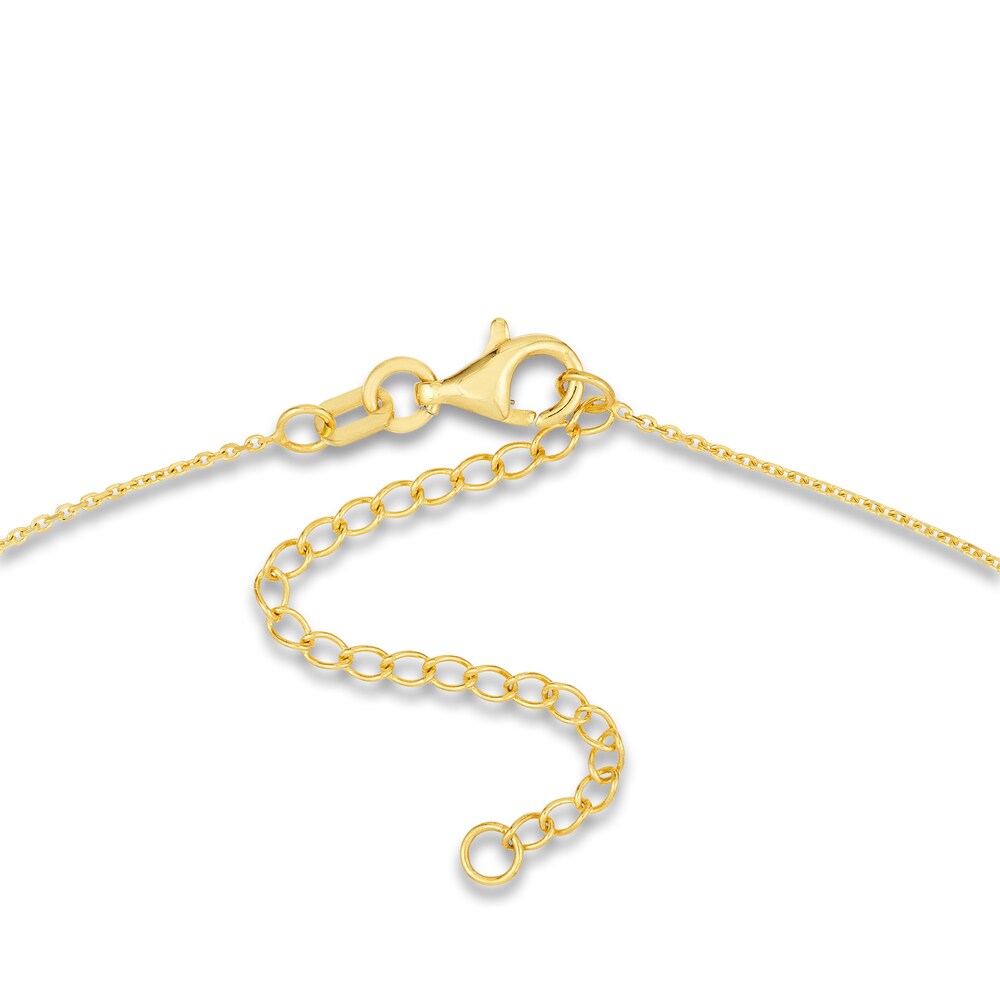 Mariner Link Chain Diamond Accent 14K Yellow Gold 18\" K34aoxol