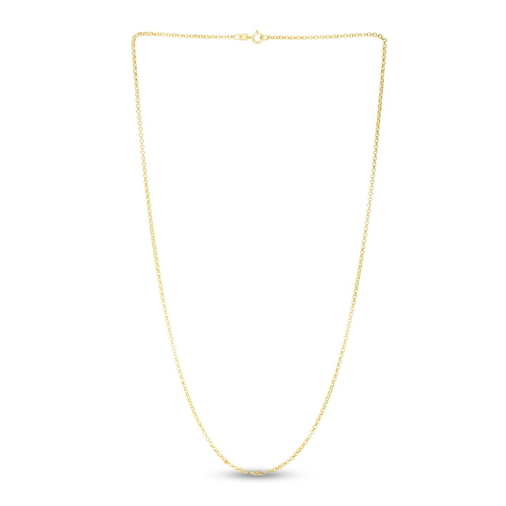 Rolo Chain Necklace 14K Yellow Gold 20\" N7gEsfVF