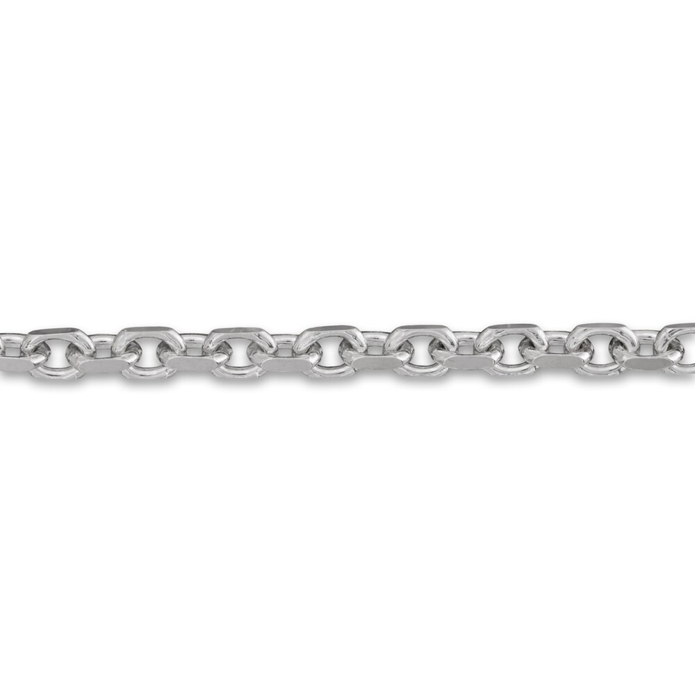 Men\'s Diamond Cut Cable Chain Necklace Sterling Silver 5.0mm 20\" P7wlUFaR