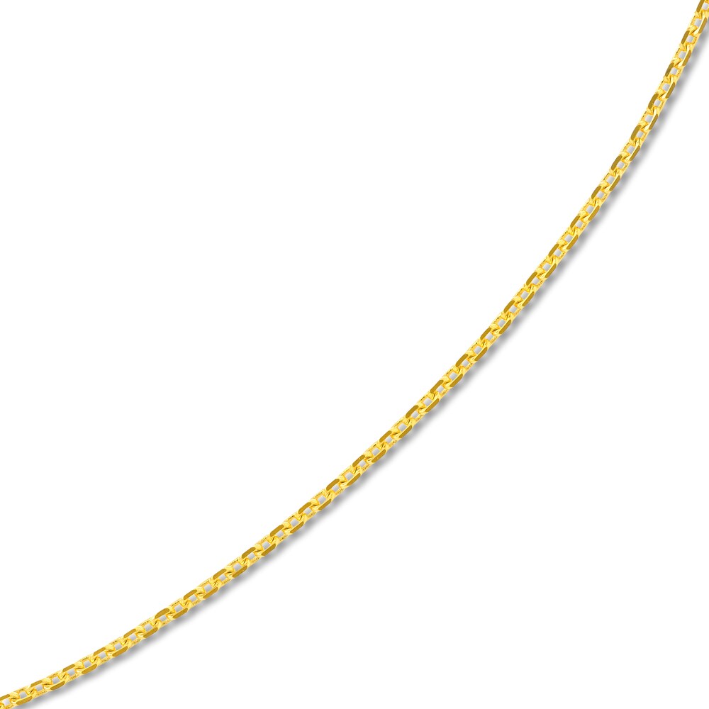 Diamond-Cut Cable Chain Necklace 14K Yellow Gold 16\" RQBDtPrK