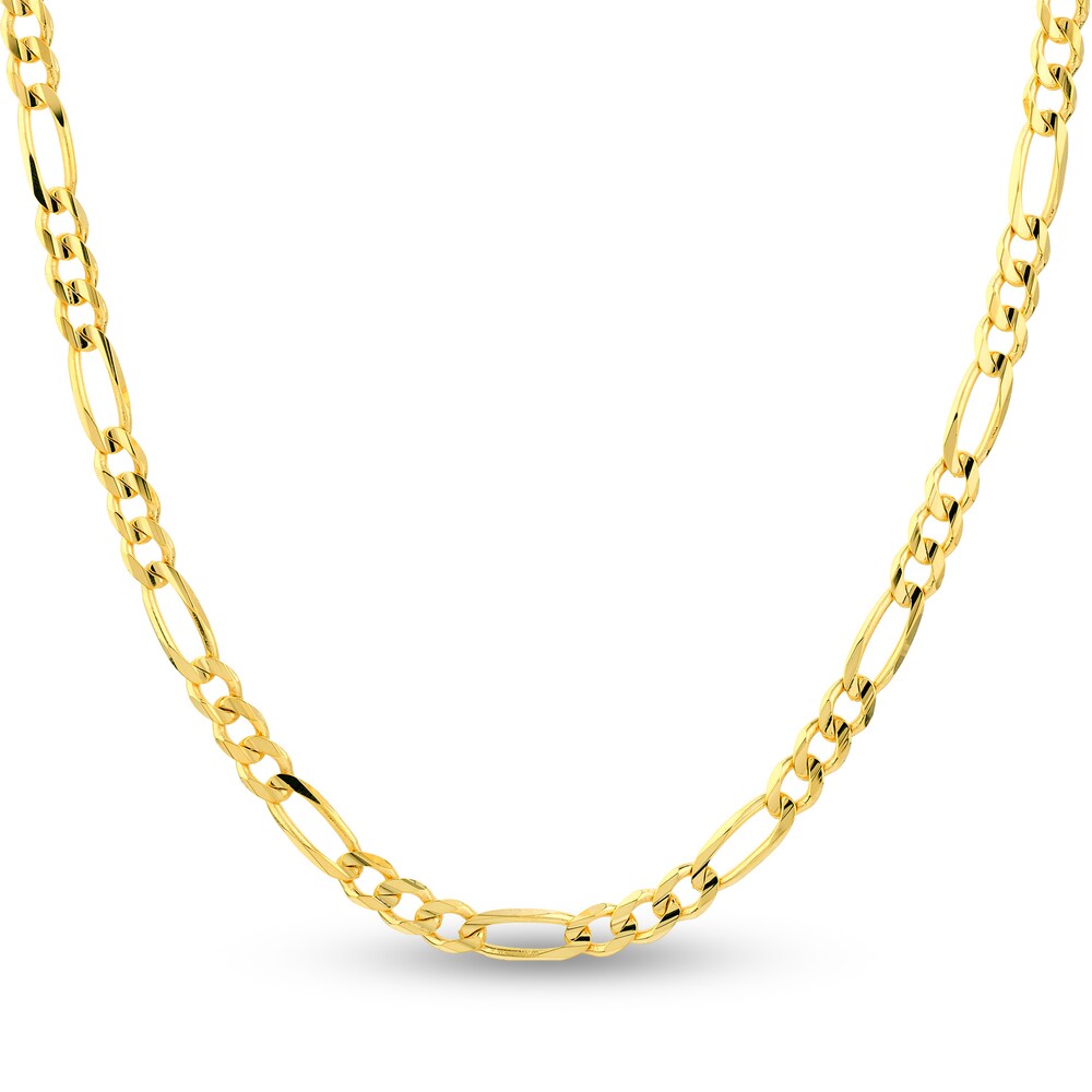Figaro Chain Necklace 14K Yellow Gold 20\" To1RUawD [To1RUawD]