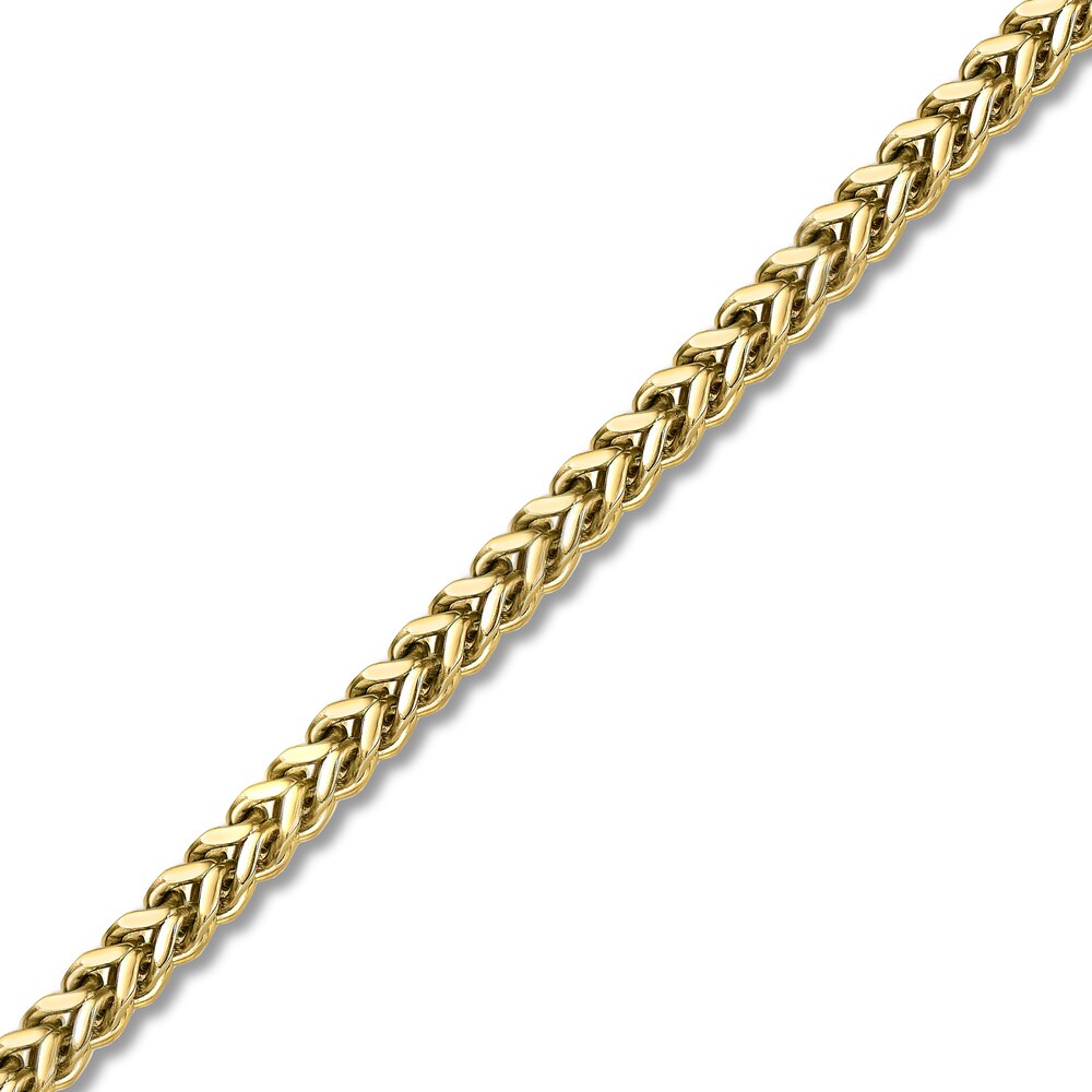 Foxtail Chain Necklace Yellow Ion-Plated Stainless Steel 24\" Tt4UjJO1