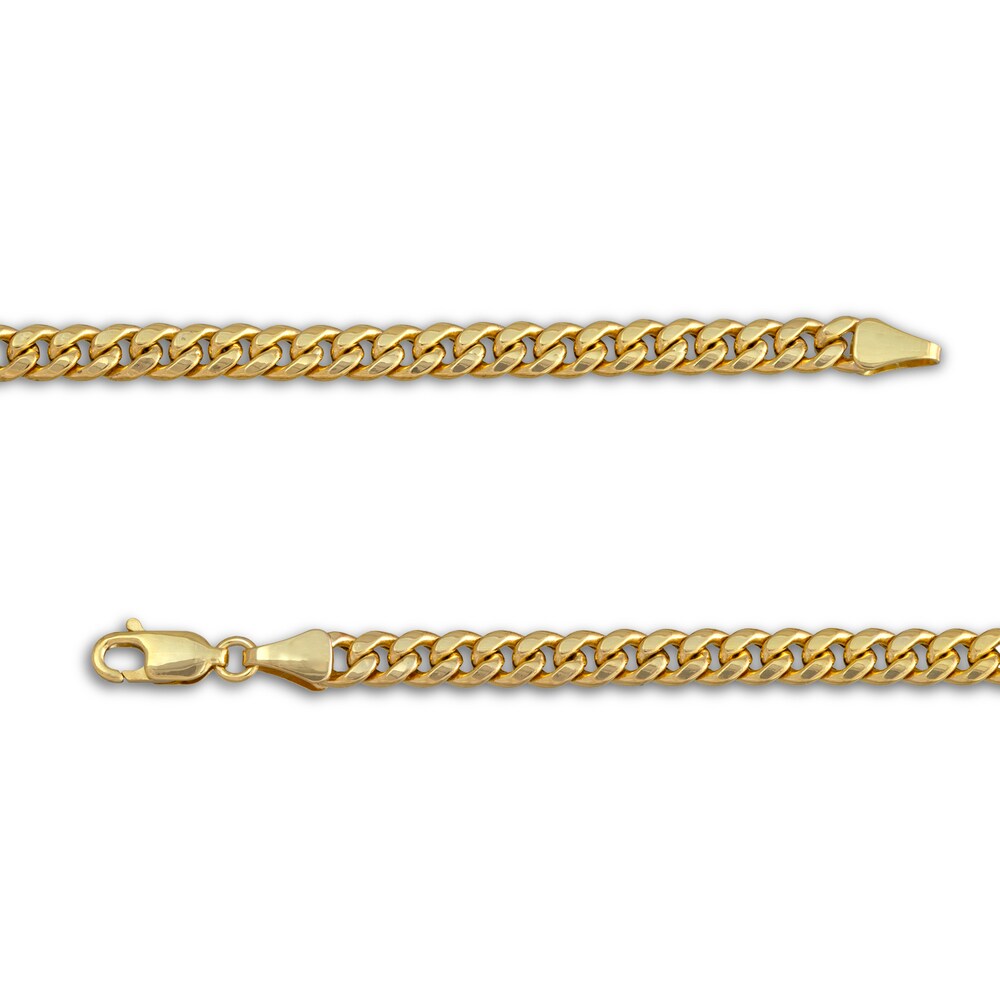 Miami Cuban Link Necklace 10K Yellow Gold Uz3qFkV1