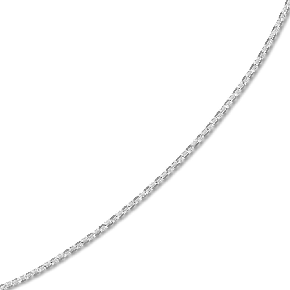 Diamond-Cut Cable Chain Necklace 14K White Gold 16\" XnsAH20l