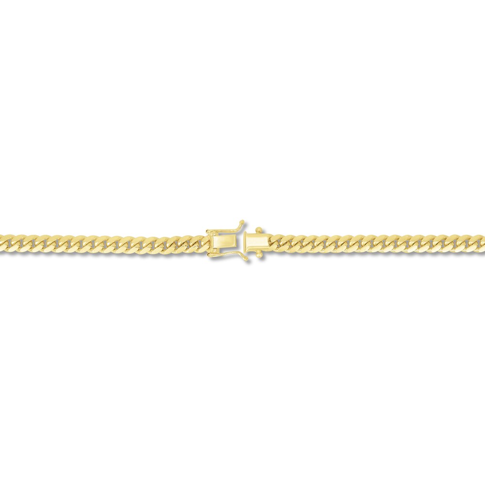 Miami Cuban Link Necklace 14K Yellow Gold 24\" ZKUQTdFw