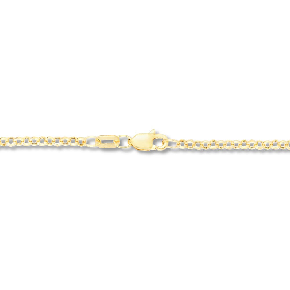 Rolo Chain Necklace 14K Yellow Gold 18\" ce6RrpLq