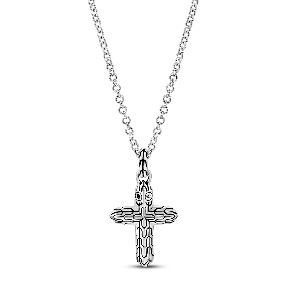 John Hardy Classic Chain Cross Necklace Sterling Silver coRuFgga