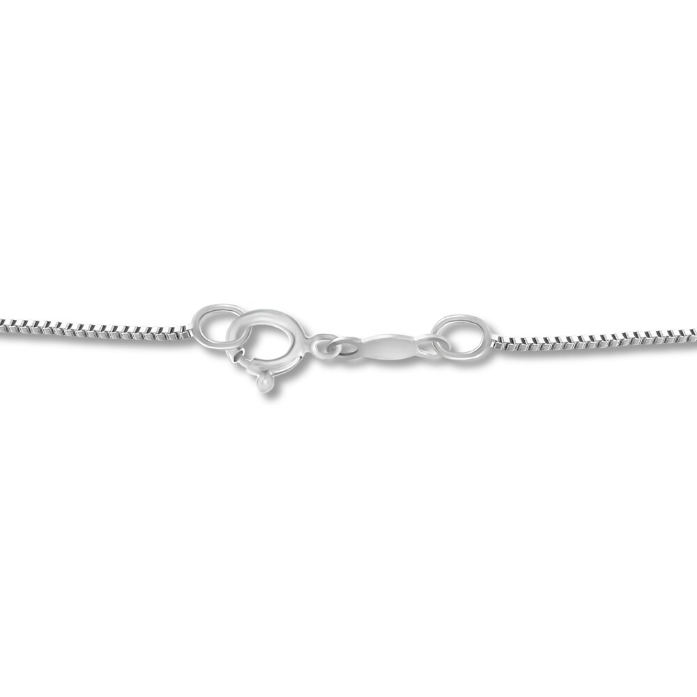 Diamond Necklace 1/2 ct tw Round 14K White Gold cpuBfTGL