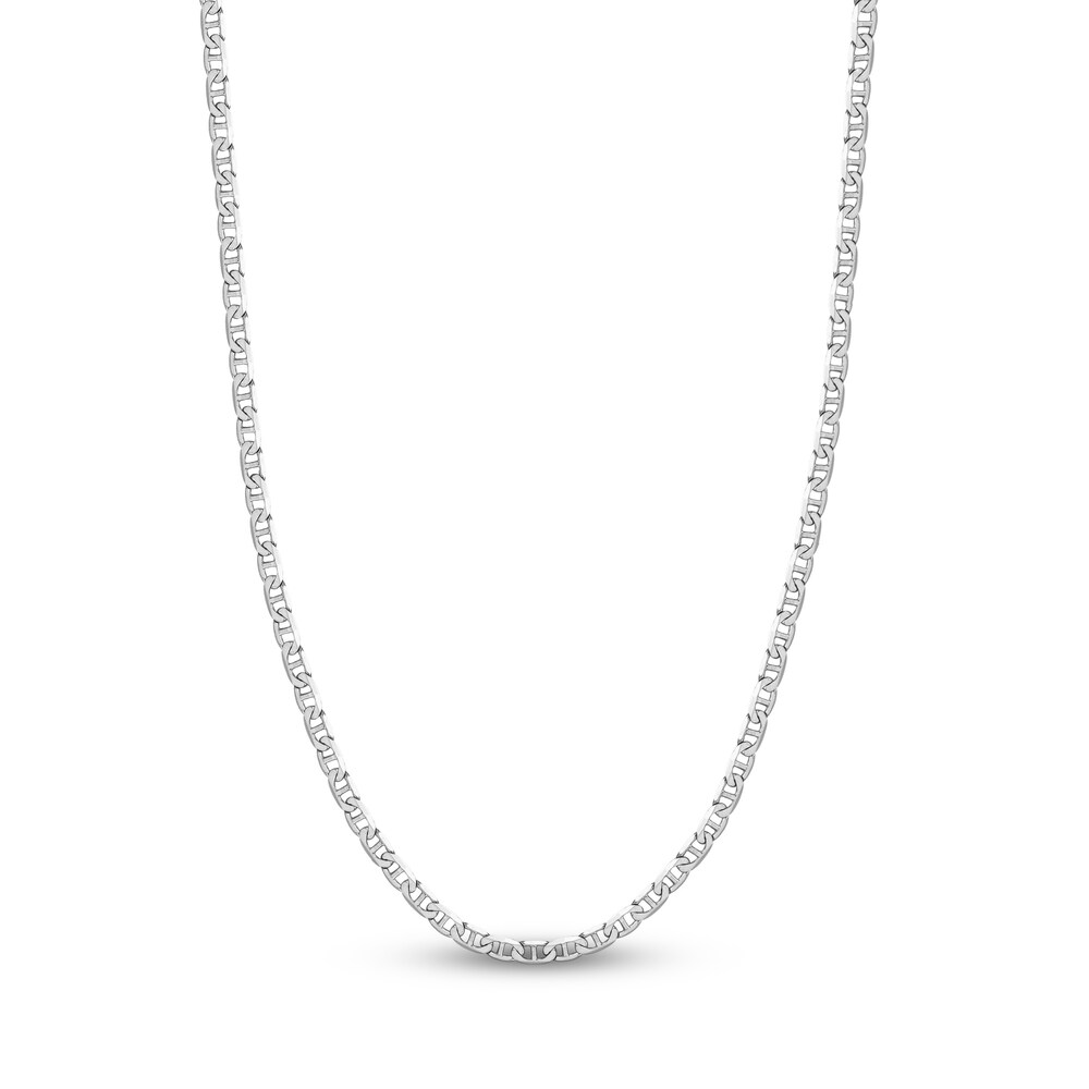 Mariner Chain Necklace 14K White Gold 22\" duGUD7eR