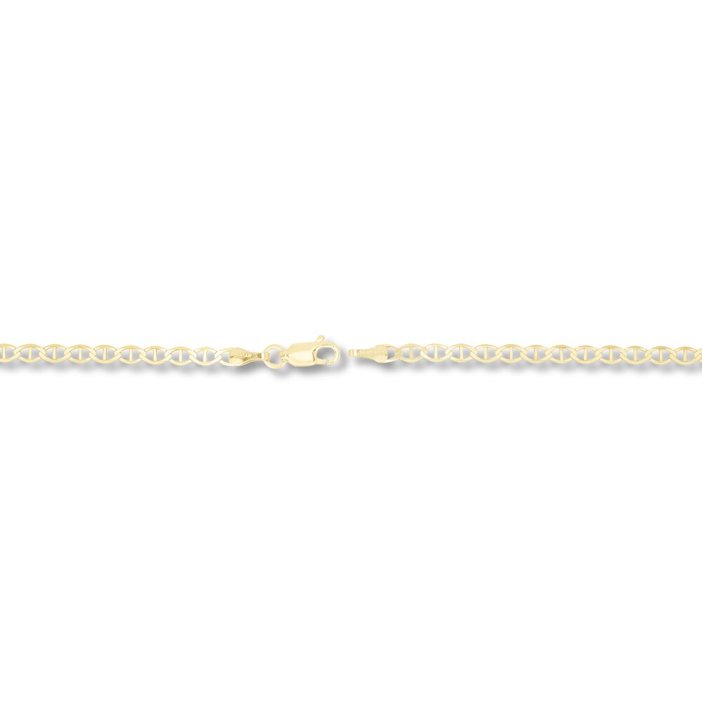 Mariner Chain Necklace 14K Yellow Gold 24\" eBLkkKoR